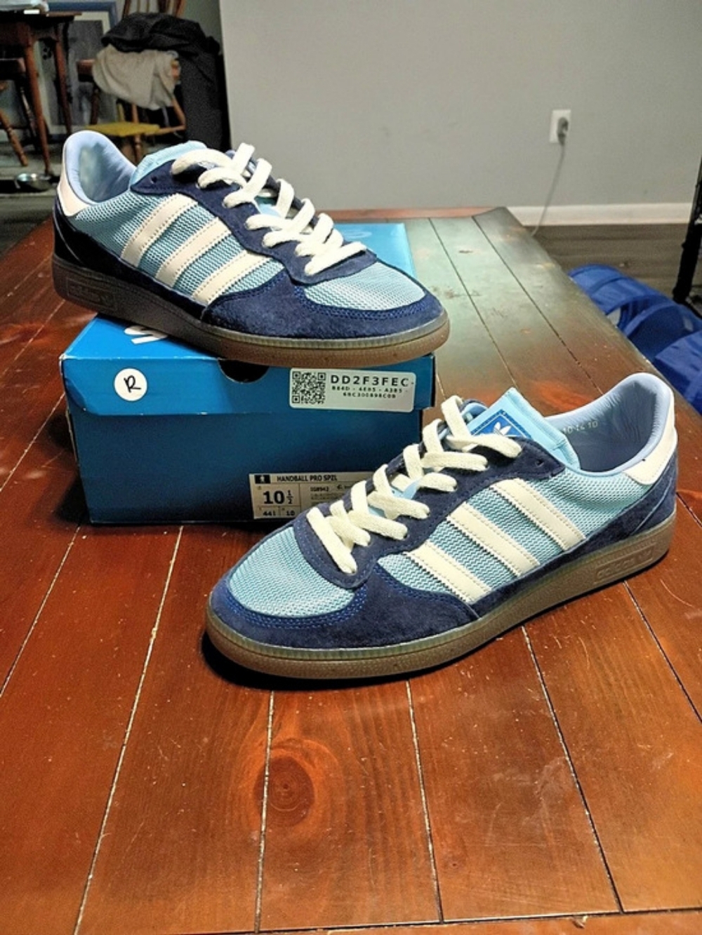 adidas Handball Pro SPZL Spezial Sneakers Blue & Cream US 10.5